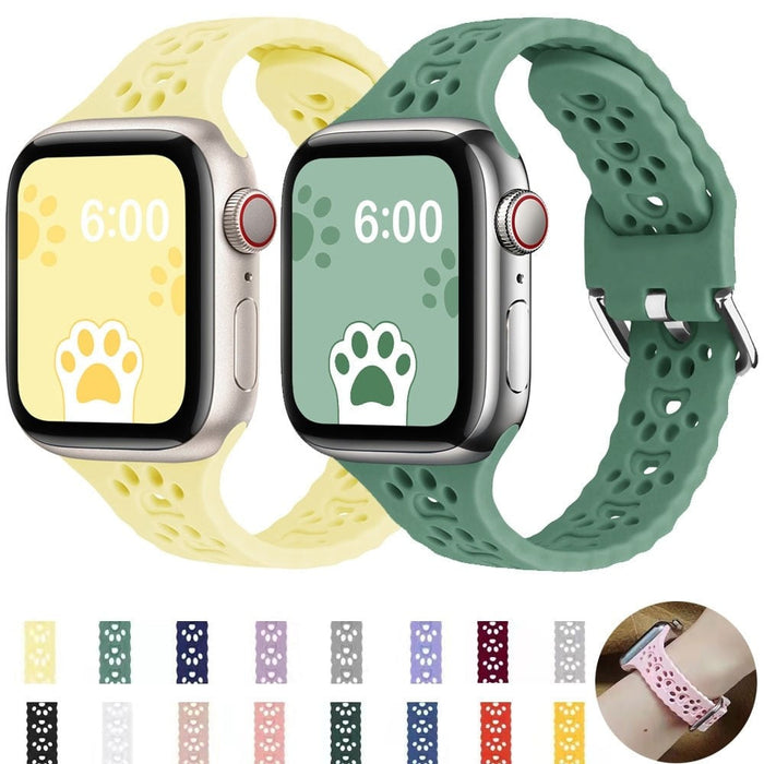 Narrow Thin Silicone Band for Apple Watch