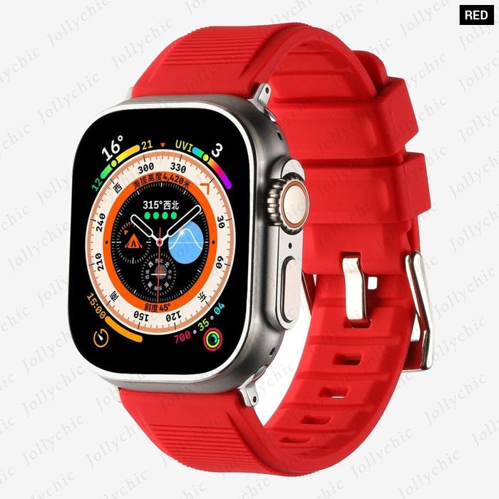 Soft Silicone Stylish Strap for Apple Watch