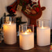 3pcs Triangle Battery Operated Flickering Led Candles