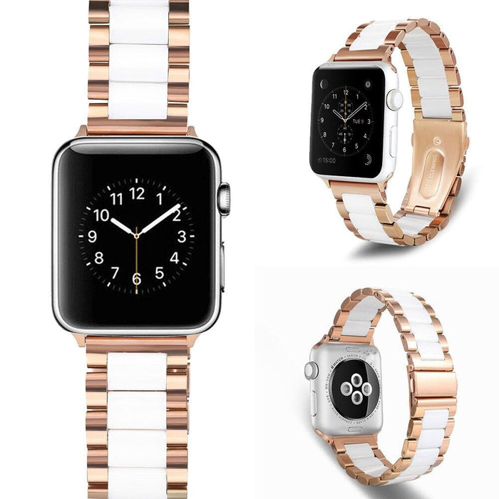 Steel Ceramic Luxury Strap Band For Apple Watch