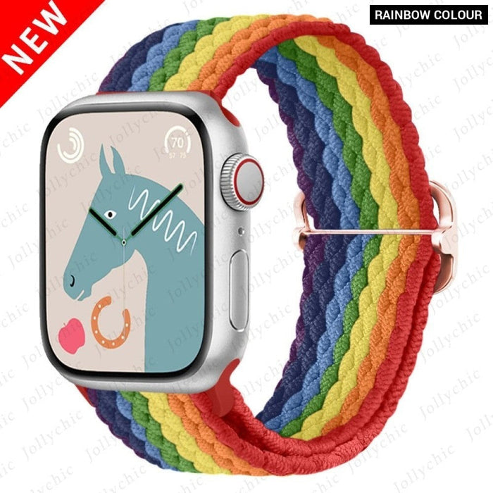 Elastic Braided Loop Strap For Apple iWatch