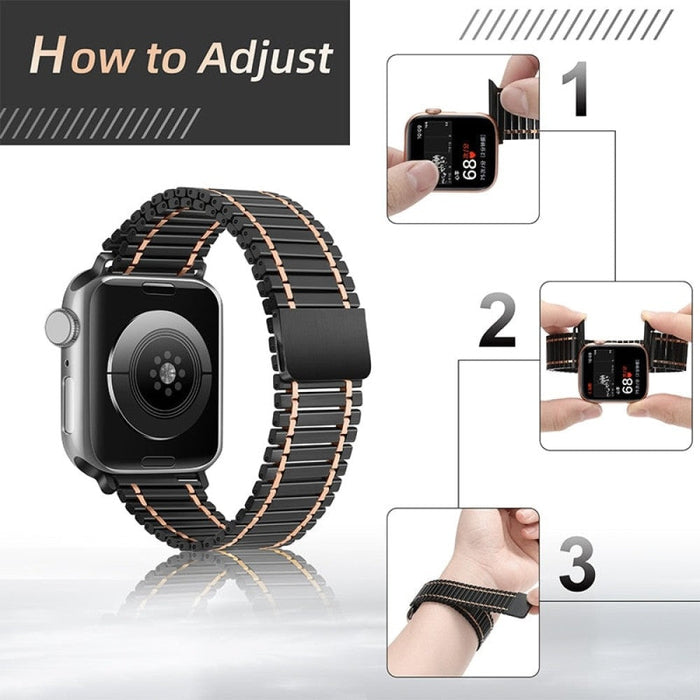 Steel Metal Magnetic Strap For Apple Watch