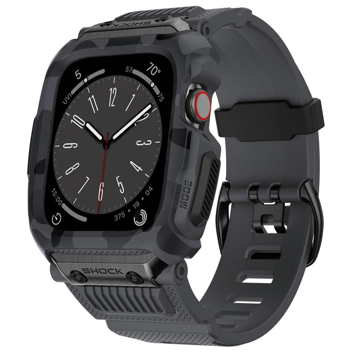 Drop-Resistant Waterproof Camouflage Sport Case Strap For Apple Watch