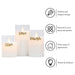 3pcs Battery Powered Flameless Led Glass Candles For Home