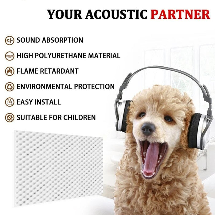 12 Pack Egg Crate Acoustic Foam Panels Home Studio Foam Panels Absorption Acoustic Panel High Density Sound-absorbing Material