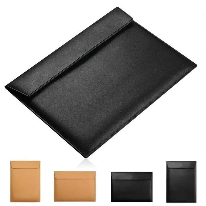 For Macbook Air Pro M1 11,12.13,14,15.4,16 Inch Pu Leather Liner Sleeve Cover Case Laptop Bag