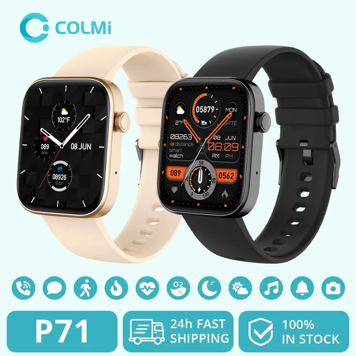 Colmi P71 Smartwatch For Men: Health Monitoring Ip68