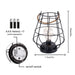 Battery Powered Cage Bulb Table Lamp For Home Decor