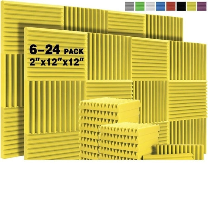 Noise Insulation For Walls 6/12/24 Pcs Acoustic Conditioning Sound Proof Foams Panel House Isolation Sound-absorbing Material