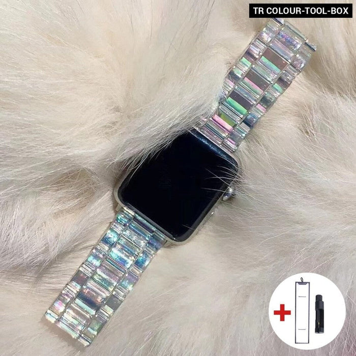 Resin Transparent Bracelet Strap For Apple Watch