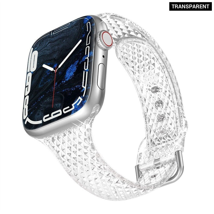 Transparent Clear Band Strap For Apple Watch