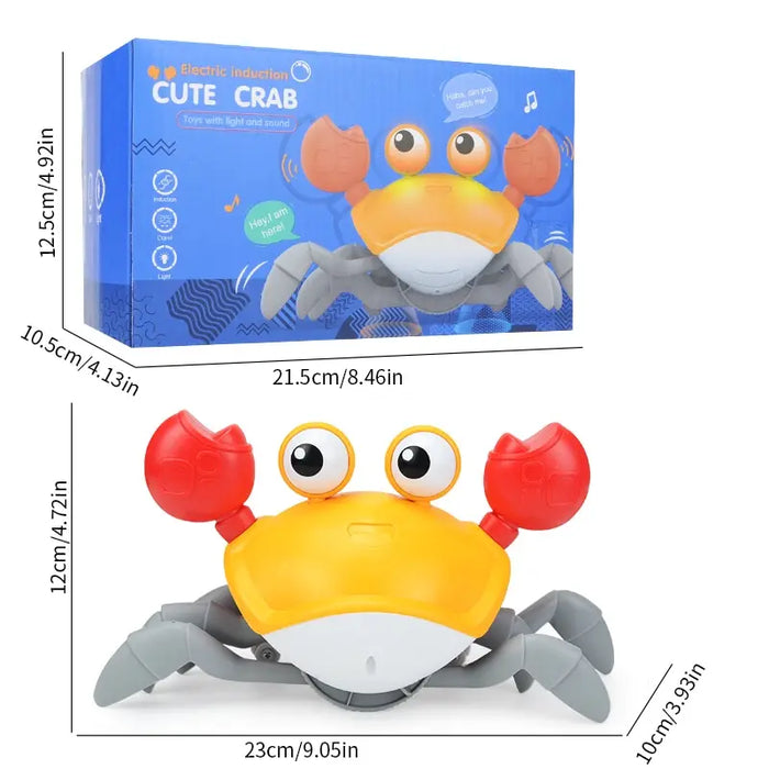 Crab Tummy Time Baby Toy Interactive Walking Dancing