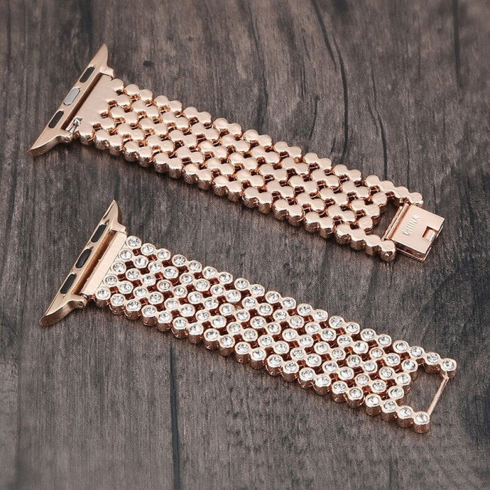 Metal Diamond Correa Band Strap For Apple Watch