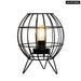 Metal Cage Black Table Lamp For Bedroom