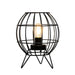 Metal Cage Black Table Lamp For Bedroom