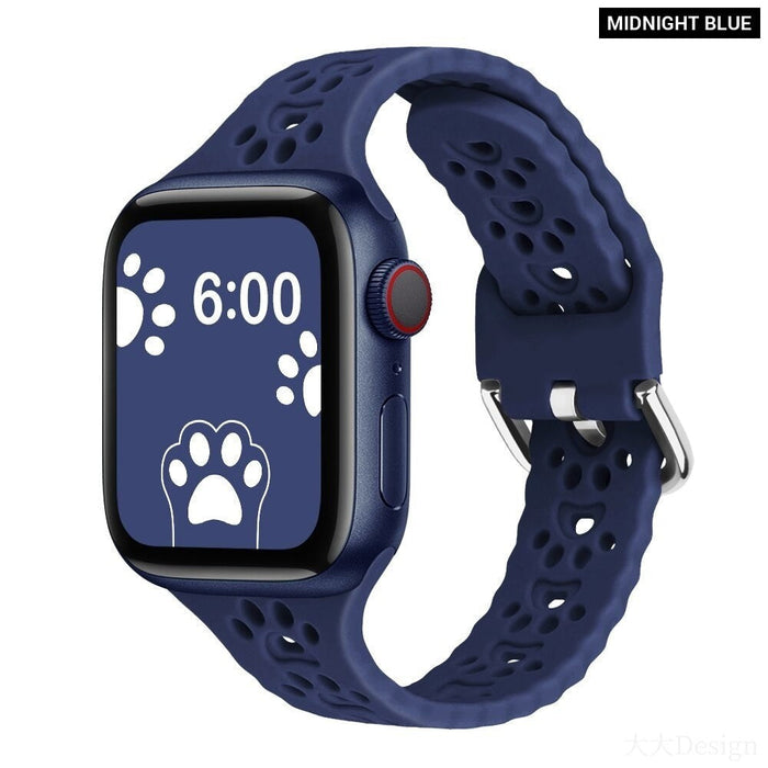 Narrow Thin Silicone Band for Apple Watch