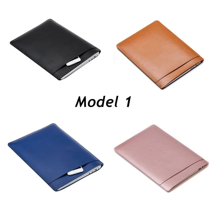 For Macbook Air Pro Retina M1 11,12,13 Inch Pu Leather Sleeve Case Notebook Tablet Laptop Bag