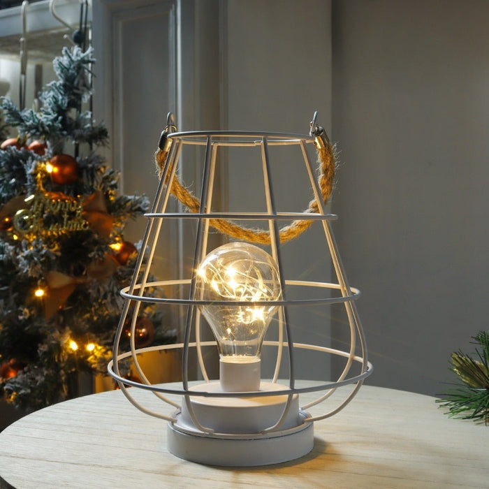 Battery Powered Decorative Cage Bulb Lamp With Bulb for Weddings Parties Home Decor