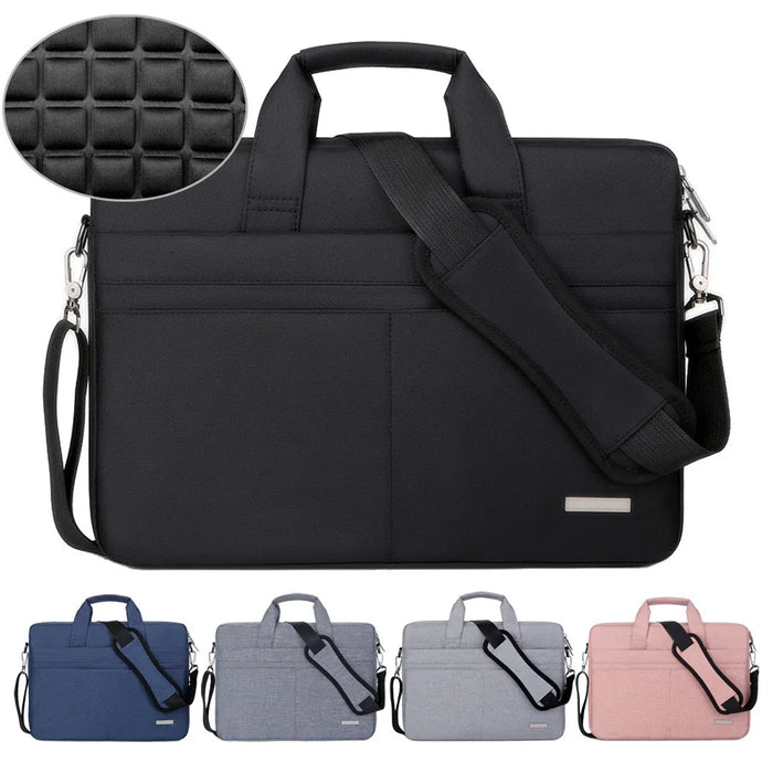 For Macbook Notebook Unisex 14,15.4,15.6,17.3 Inch Shoulder Case Shockproof Laptop Bag