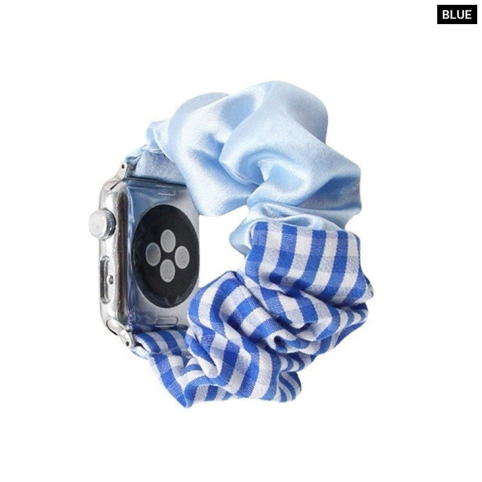 Adjustable Elastic Nylon Scrunchie Strap for Apple Watch