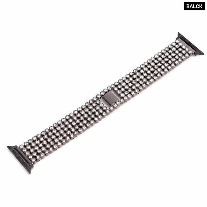 Metal Diamond Correa Band Strap For Apple Watch