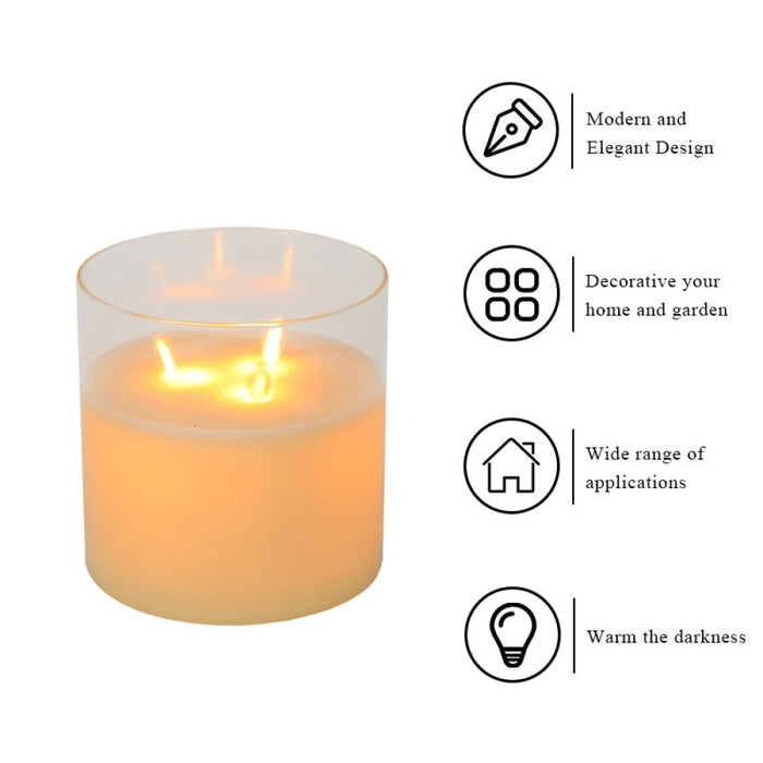 Battery Powered Fake Flashing Led Candle For Home Decoration