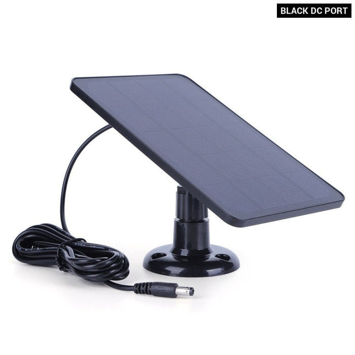 10W 5V Solar Cells Charger Micro USB+Type-C 2in1 Charging Portable Solar Panels for Security Camera Home Light Charger System