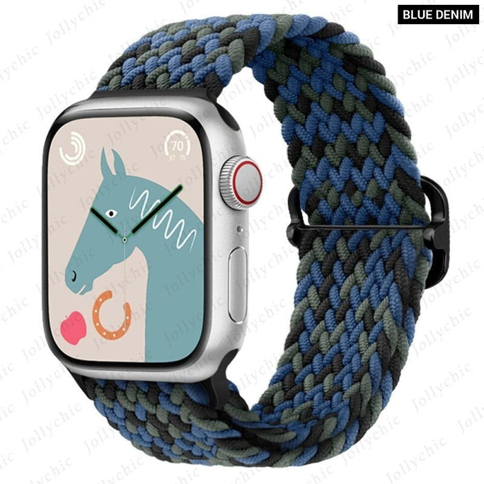 Elastic Braided Loop Strap For Apple iWatch