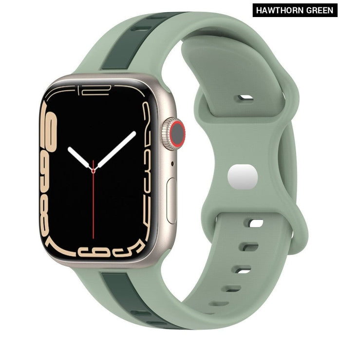 Silicone Woven Loop Bracelet Strap for Apple Watch