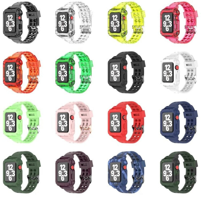 Transparent Silicone Strap case for Apple Watch