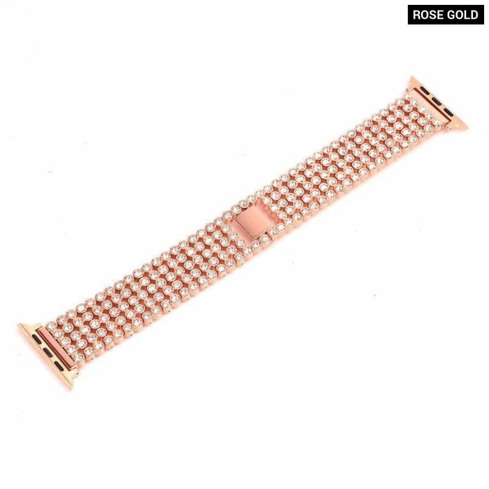 Metal Diamond Correa Band Strap For Apple Watch