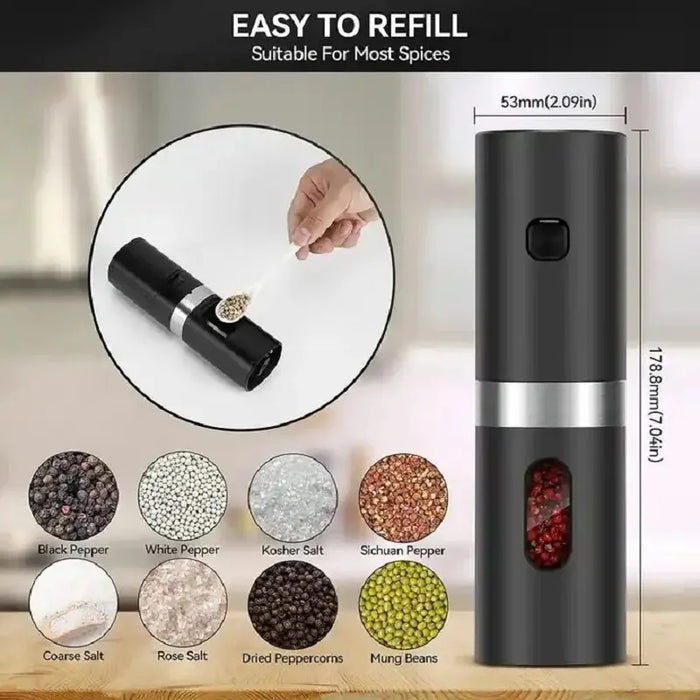 Rechargeable Electric Salt And Pepper Grinder Set Collection