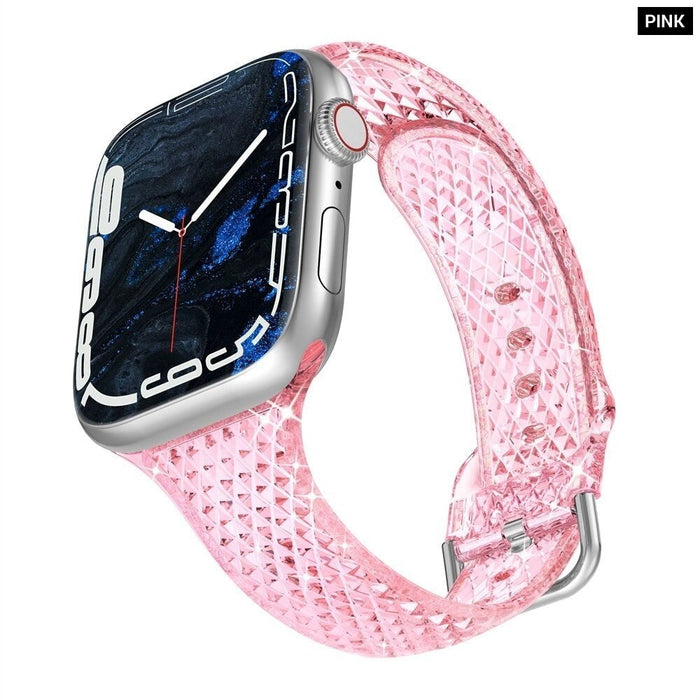 Transparent Clear Band Strap For Apple Watch