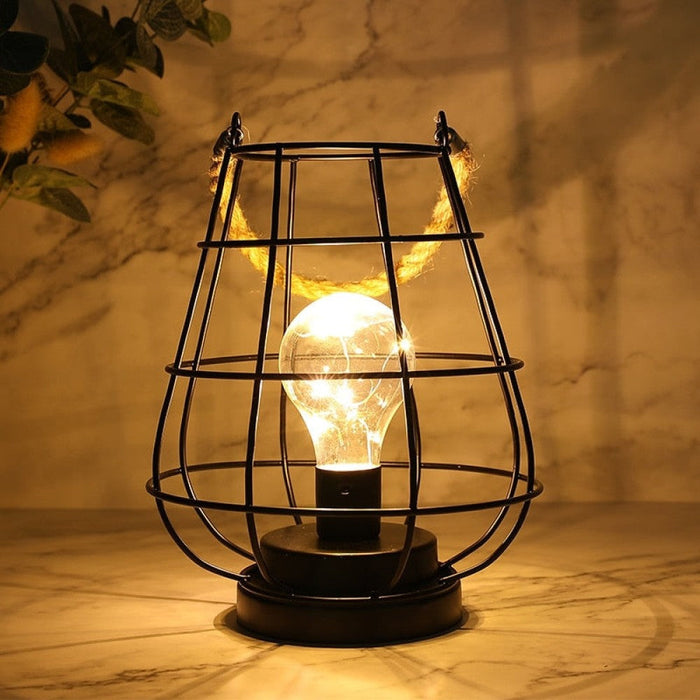 Creative Minimalist Hollow Warm Light Table Lamp For Home Decor