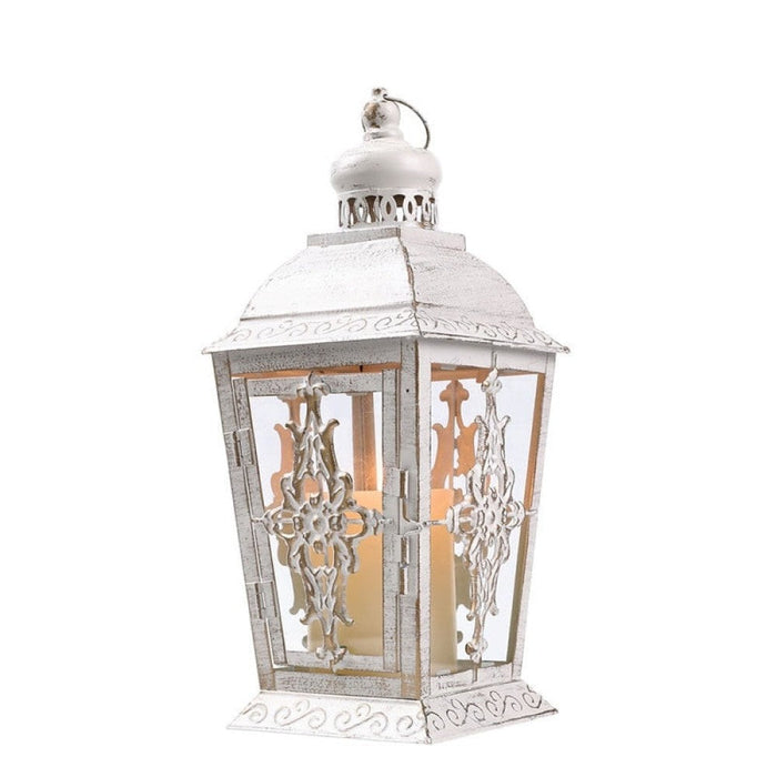 White Retro Candle Holder Decorative Lantern For Weddings