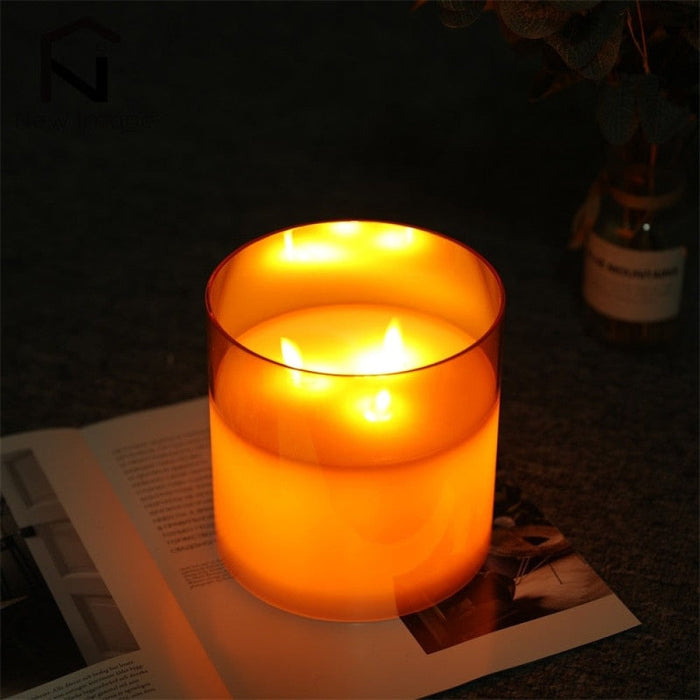 Battery Operated LED Flickering Flameless Candles For Wedding Birthday Parties