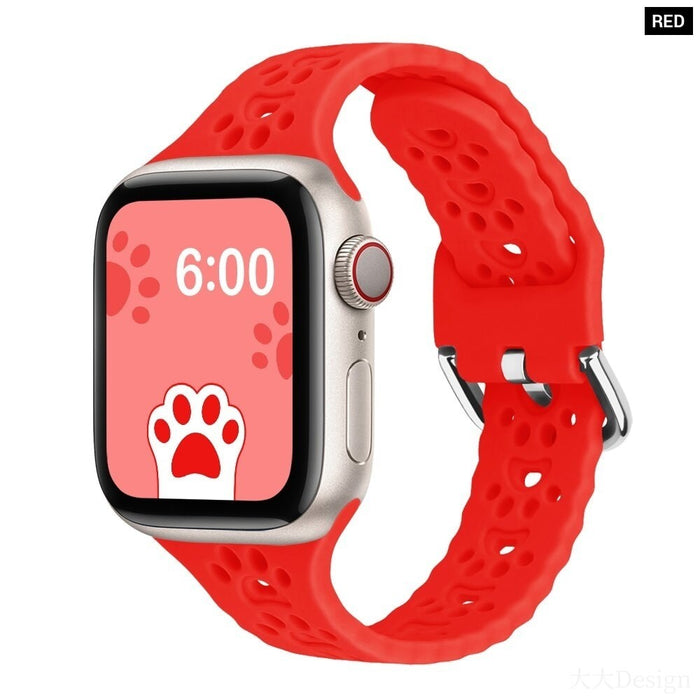 Narrow Thin Silicone Band for Apple Watch