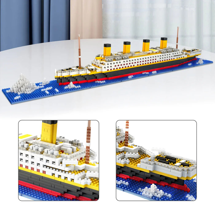 1860Pcs Titanic Building Blocks Set Diy Educational Toy