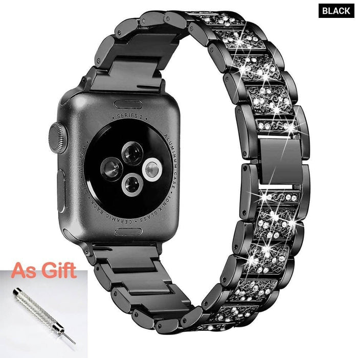 Jewelry Diamond Wrist Chain Strap for Apple Watch