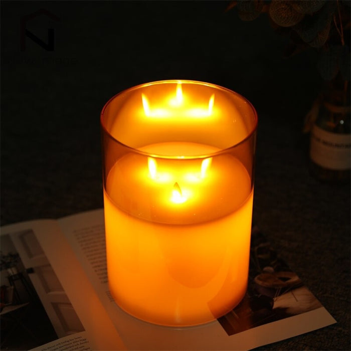 Electronic Battery Powered Flameless Flickering LED Candles For Halloween Home Decor