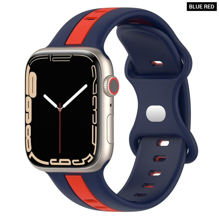 Silicone Woven Loop Bracelet Strap for Apple Watch