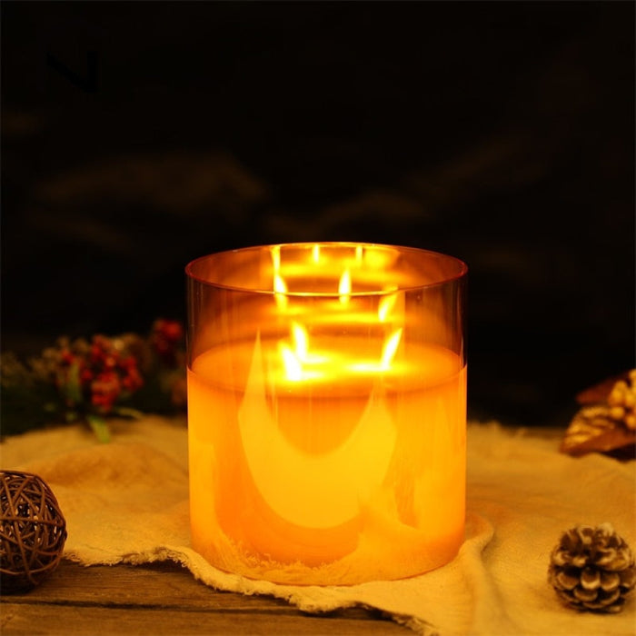 Battery Operated LED Flickering Flameless Candles For Wedding Birthday Parties