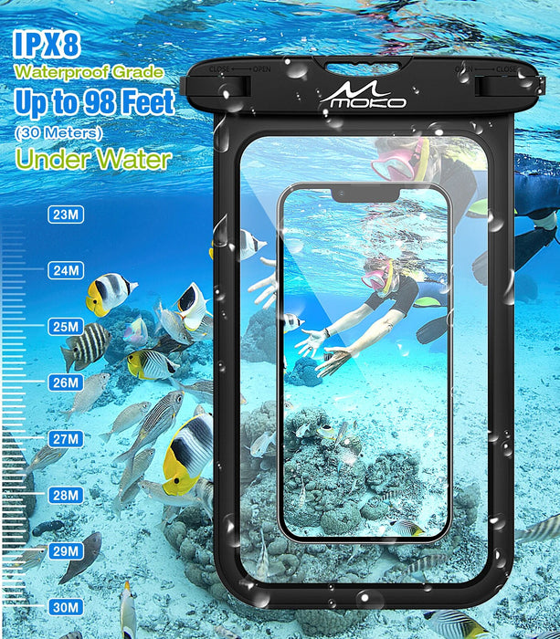 For Iphone 13/13 Pro Max/Iphone 12/12 Pro Max/11 Pro Max X/Xr/Xs Max/Se 3 Large Waterproof Phone Holder Dry Bag/Pouch