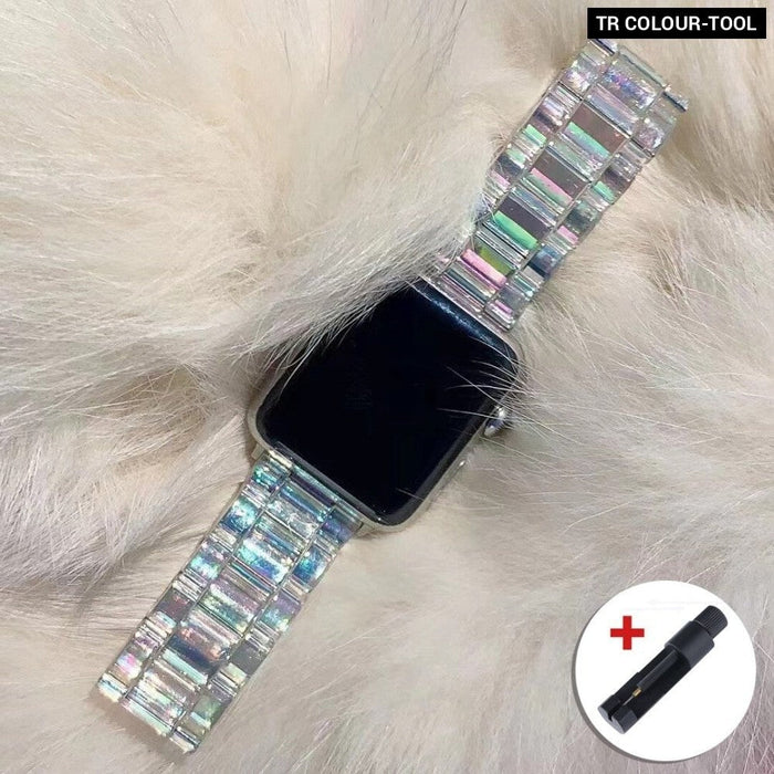 Resin Transparent Bracelet Strap For Apple Watch