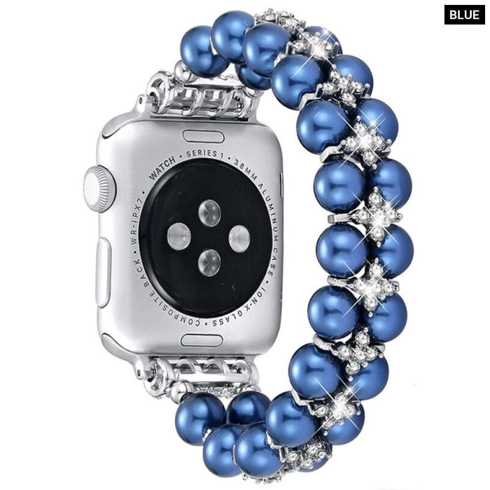 Elastic Pearl Strap for Apple Watch Band