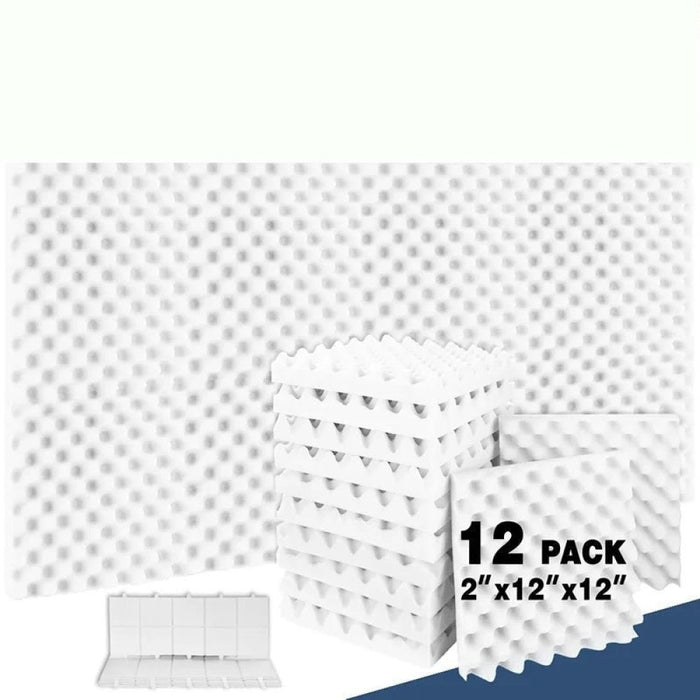 12 Pack Egg Crate Acoustic Foam Panels Home Studio Foam Panels Absorption Acoustic Panel High Density Sound-absorbing Material