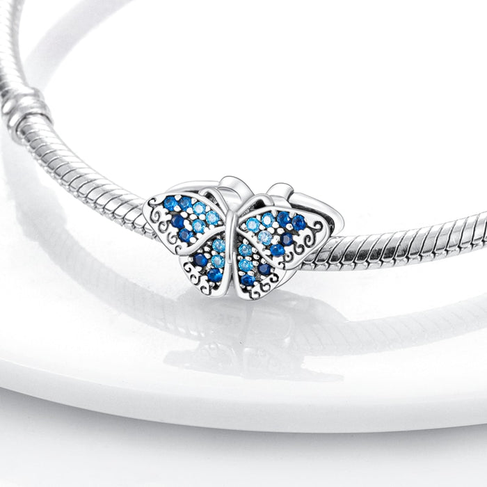 Spring Series Charms Beads 925 Silver Flower Birds Butterfly Pendent Fit Original Pandora Bracelet Jewelry