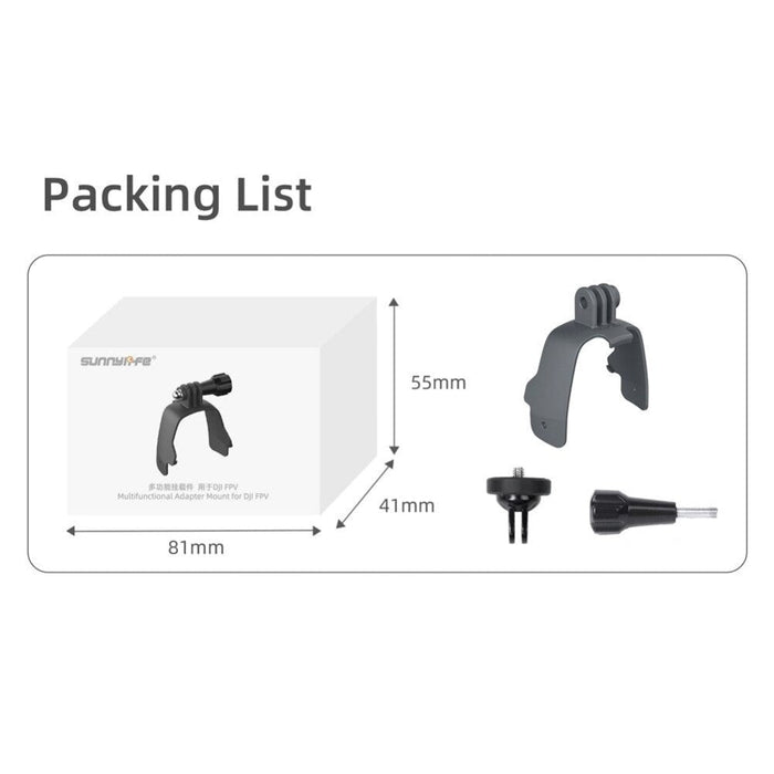 Camera Top Bracket for GoPro Sports Action Camera Adapter Mount Clamp Holder Fix Expansion Kit for DJI FPV Accessories