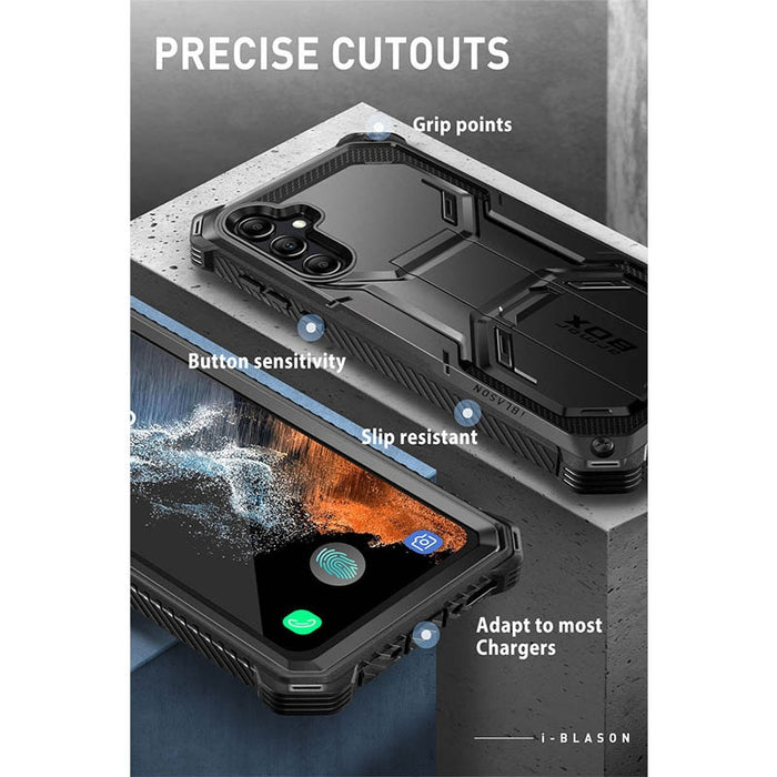 For Samsung Galaxy A54 5G Case Armorbox Full Body Heavy Duty Shock Reduction Kickstand Case WITH Screen Protector