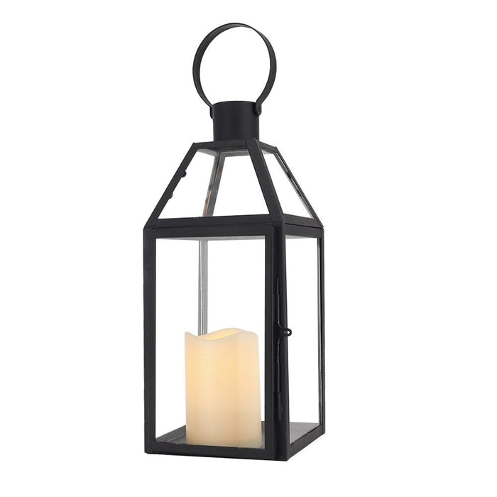 Stainless Steel Candle Hanging Lantern With Tempered Glass for Indoor Outdoor Home Decor